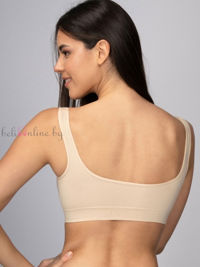 Оформящо безшевно бюстие с широки презрамки Intimidea Comfortbra Bodyeffect, телесен Оформящо безшевно бюстие с широки презрамки Intimidea Comfortbra Bodyeffect, телесен - Дамско бельо