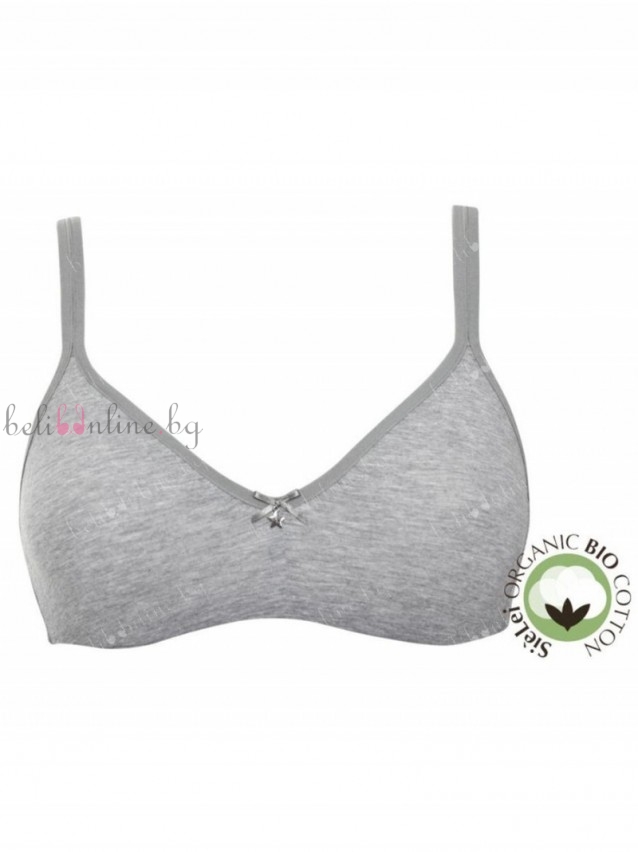 Памучен сутиен с меки чашки без банели ORGANIC BIO COTTON Sielei 1450 - Дамско бельо