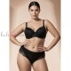 Сутиен балконет с формовани дишащи чашки на банели LORMAR ICONA 1452, UNICA LACE, черен - Дамско бельо