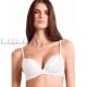 Сутиен с формовани push-up чашки без банели от микрофибър LORMAR DESIDERIO, бял Сутиен с формовани push-up чашки без банели от микрофибър LORMAR DESIDERIO, бял - Дамско бельо