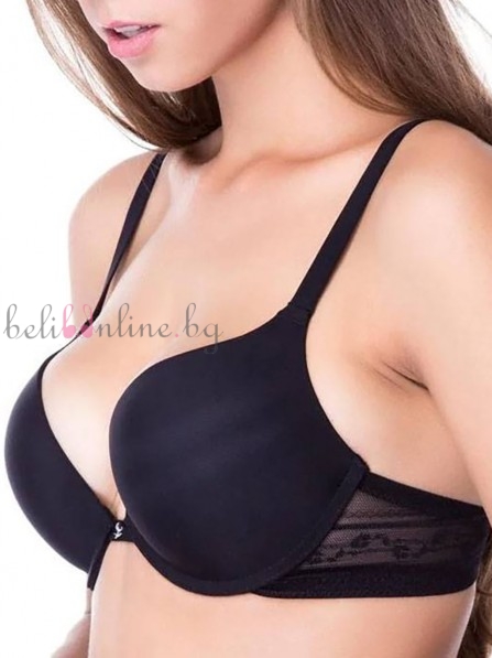 Сутиен с double push-up чашки на банели Leilieve BY MANICARDI C4610, Evolution, черен Сутиен с double push-up чашки на банели Leilieve BY MANICARDI C4610, Evolution, черен - Дамско бельо