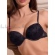 Сутиен с формовани double push-up чашки на банели LORMAR 4163, LIAISON, черен Сутиен с формовани double push-up чашки на банели LORMAR 4163, LIAISON, черен - Дамско бельо
