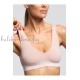 Безшевно бюстие с широки презрамки от микрофибър Pompea, Brassiere V Ecofriendly, телесен Безшевно бюстие с широки презрамки от микрофибър Pompea, Brassiere V Ecofriendly, телесен - Дамско бельо