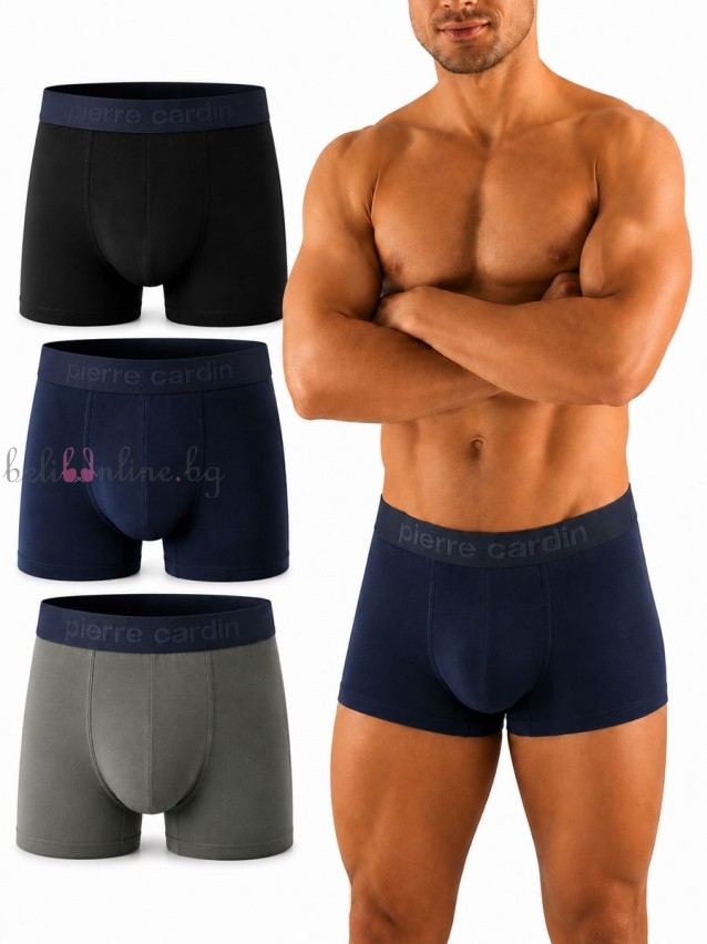 Комплект 3 броя мъжки боксери от памук Pierre Cardin PAO/ASS1 Комплект 3 броя мъжки боксери от памук Pierre Cardin PAO/ASS1 - Мъжко бельо