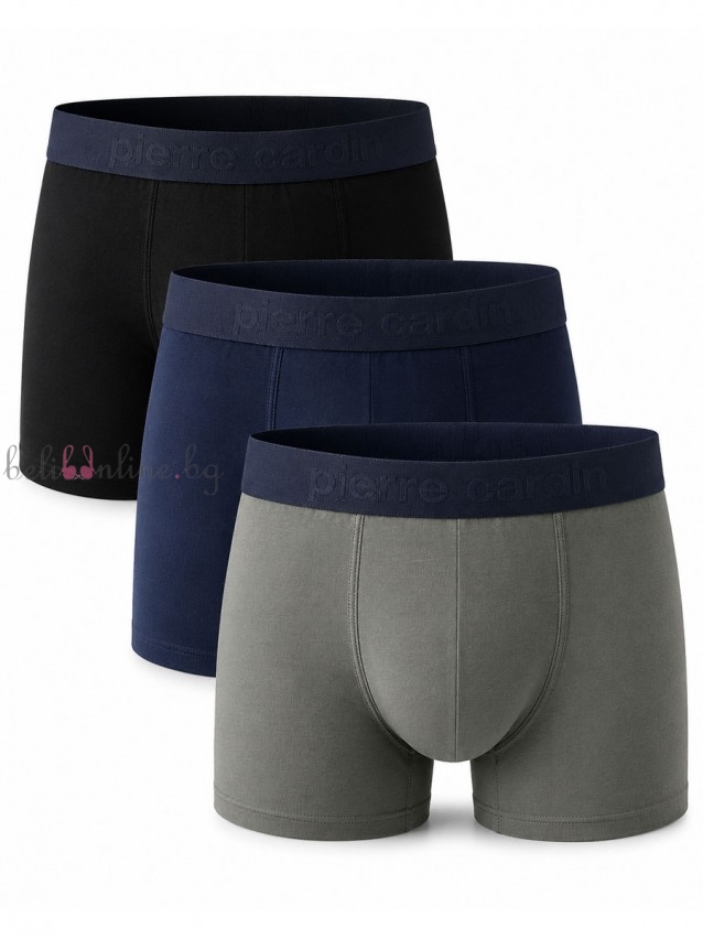 Комплект 3 броя мъжки боксери от памук Pierre Cardin PAO/ASS1 Комплект 3 броя мъжки боксери от памук Pierre Cardin PAO/ASS1 - Мъжко бельо