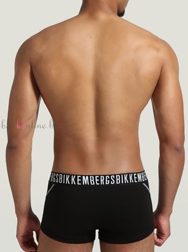 Комплект от 2 броя мъжки дизайнерски боксерки Bikkembergs BKK1UTR06BI, Fashion Pupino, черен Комплект от 2 броя мъжки дизайнерски боксерки Bikkembergs BKK1UTR06BI, Fashion Pupino, черен - Мъжко бельо
