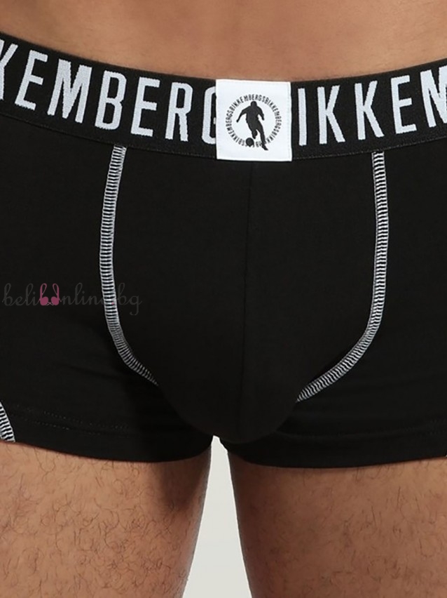 Комплект от 2 броя мъжки дизайнерски боксерки Bikkembergs BKK1UTR06BI, Fashion Pupino, черен Комплект от 2 броя мъжки дизайнерски боксерки Bikkembergs BKK1UTR06BI, Fashion Pupino, черен - Мъжко бельо