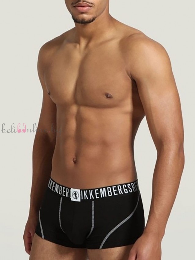 Комплект от 2 броя мъжки дизайнерски боксерки Bikkembergs BKK1UTR06BI, Fashion Pupino, черен Комплект от 2 броя мъжки дизайнерски боксерки Bikkembergs BKK1UTR06BI, Fashion Pupino, черен - Мъжко бельо