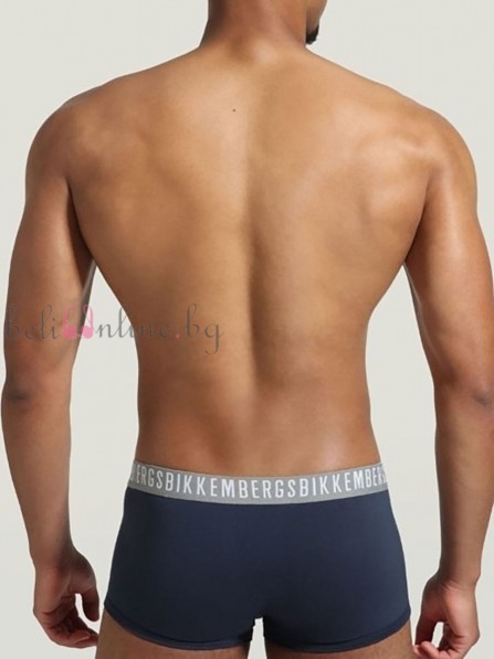 Комплект от 3 броя мъжки дизайнерски боксерки Bikkembergs BKK1UTR02TR, CLASSIC, тъмносин Комплект от 3 броя мъжки дизайнерски боксерки Bikkembergs BKK1UTR02TR, CLASSIC, тъмносин - Мъжко бельо