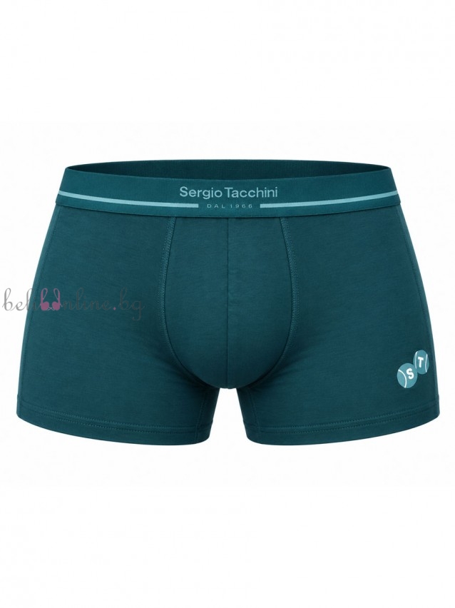 Памучен мъжки боксер с външен ластик SERGIO TACCHINI 7010-47, green Памучен мъжки боксер с външен ластик SERGIO TACCHINI 7010-47, green - Мъжко бельо