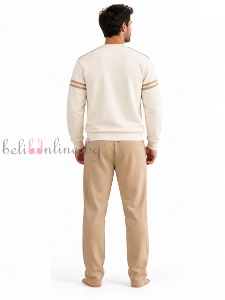 Mъжки комплект от лека вата Sergio Tacchini PG160, cream