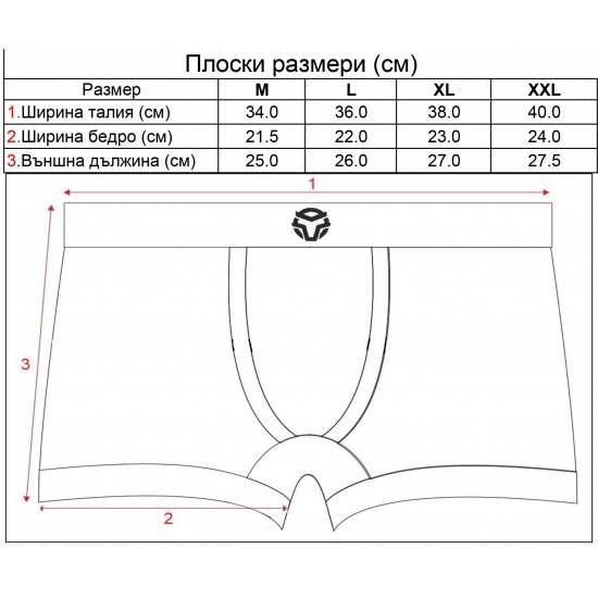 Таблица с размери